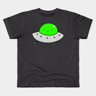 Cute Smiling UFO Kids T-Shirt